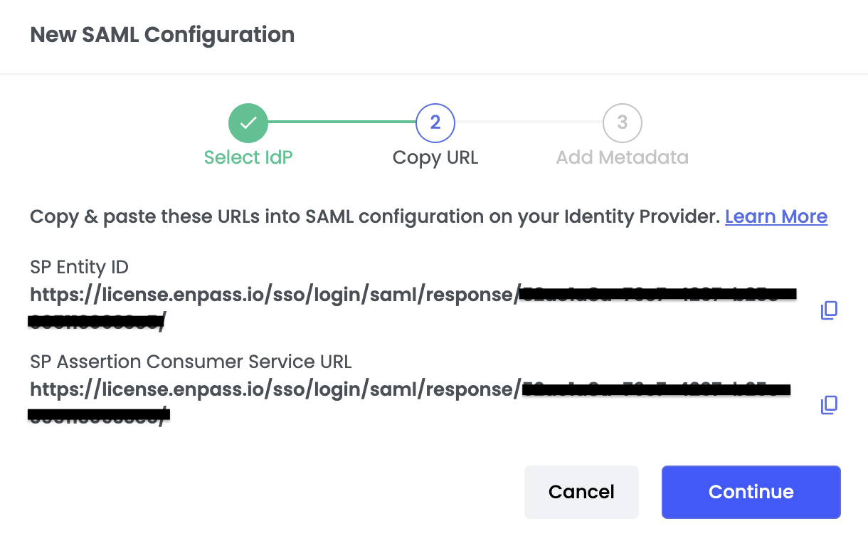 Copy Entity Urls